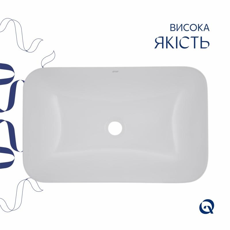 Раковина Qtap Scorpio 615 х 390 х 150 White (QT1411K491WN)