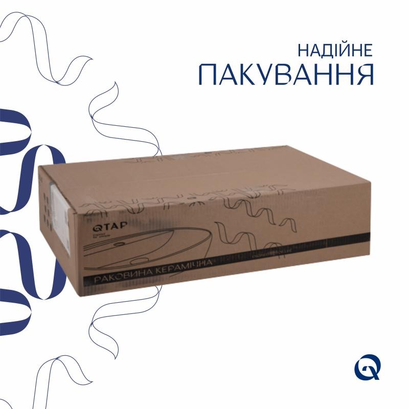 Раковина Qtap Scorpio 615 х 390 х 150 White (QT1411K491WN)