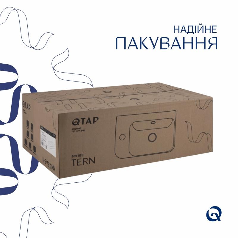 Раковина Qtap Tern ліва 450х250х158 White (QT1711H02LW)