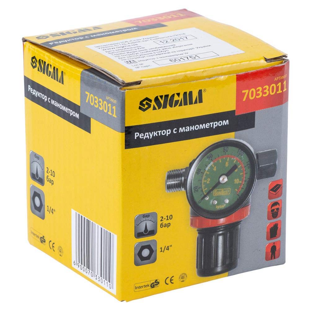 Редуктор Sigma с манометром 1/4"