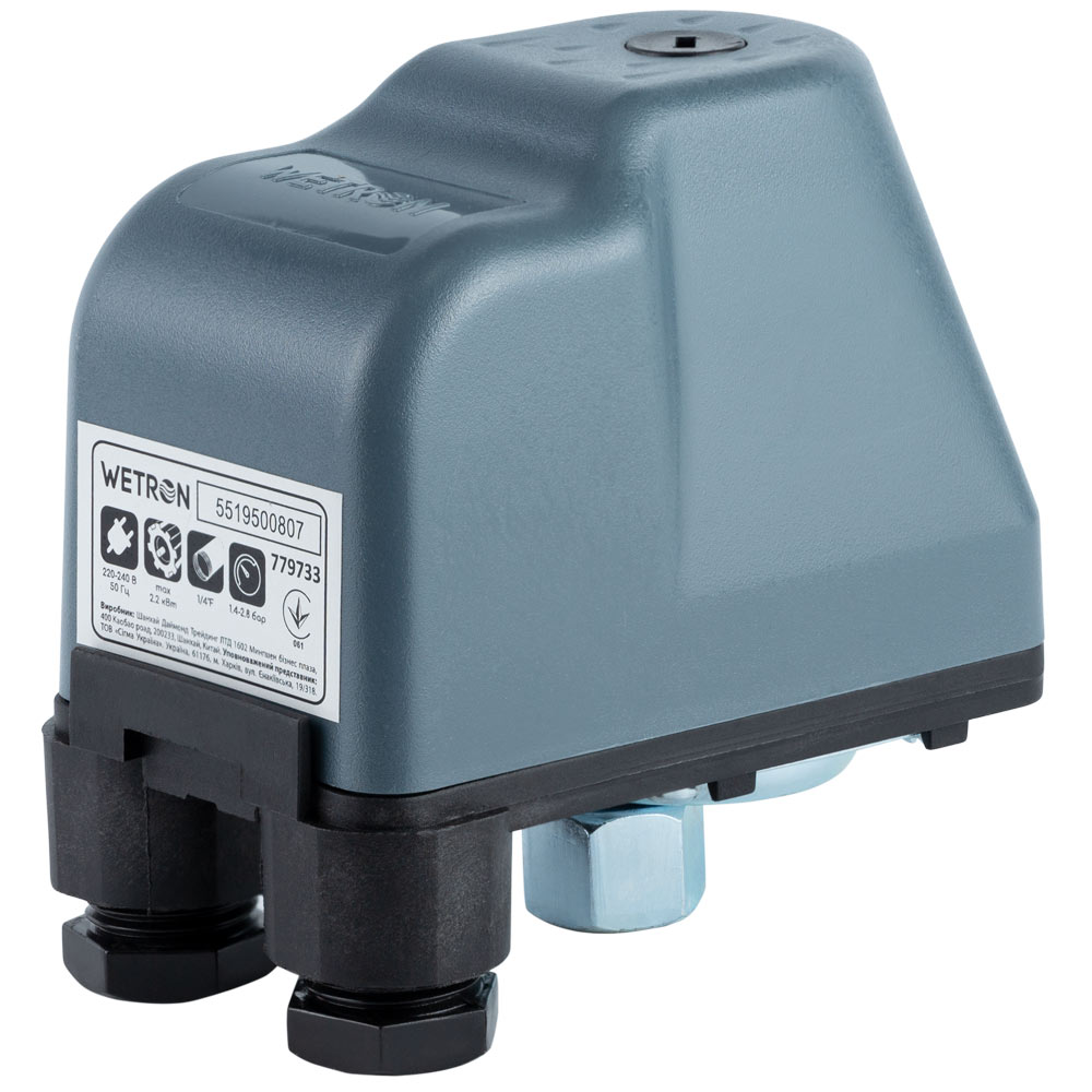 Реле тиску Wetron 2.2кВт 1.4-2.8 бар (гайка) SK-9C/3.0HP