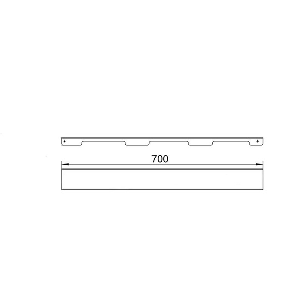 Решетка для линейного трапа SUS304 Grate FA700 (NKS) Qtap