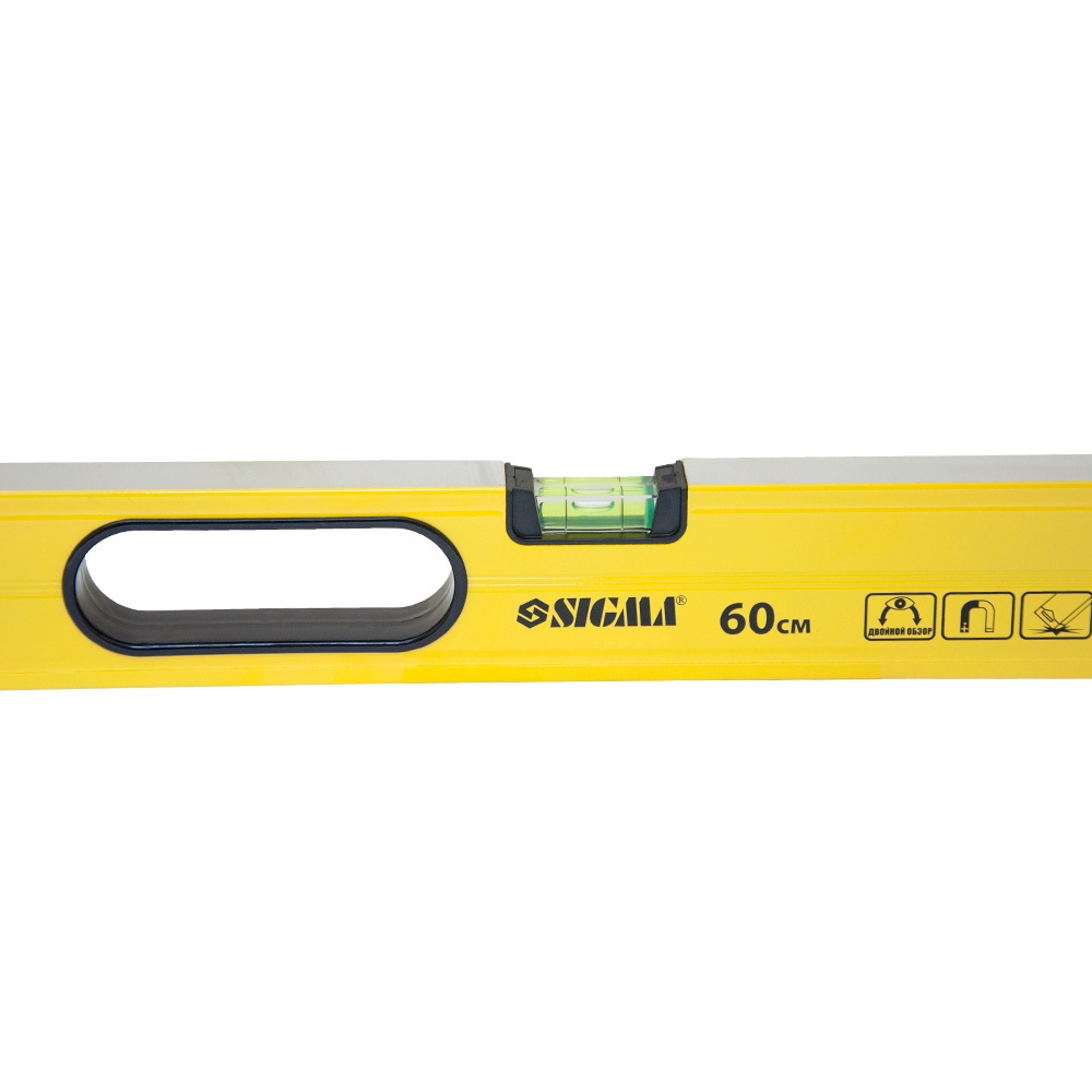 Рівень магнітний Sigma 3 капсули + вічко 60 см