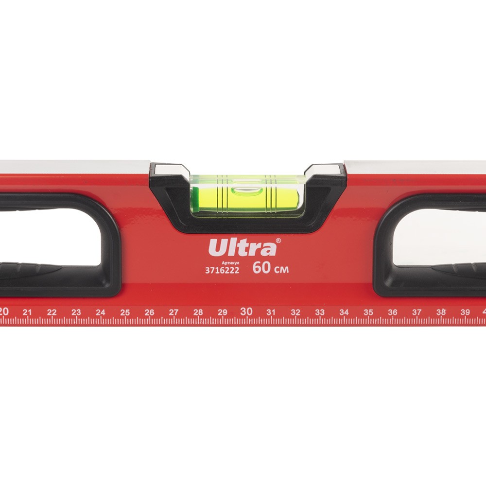 Уровень магнитный Ultra 3 капсулы + зеркальный глазок 2 рукоятки 60 см