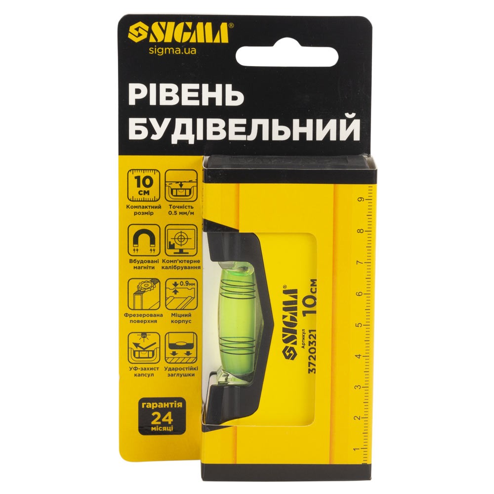 Уровень магнитный Sigma 1 капсула 10 см