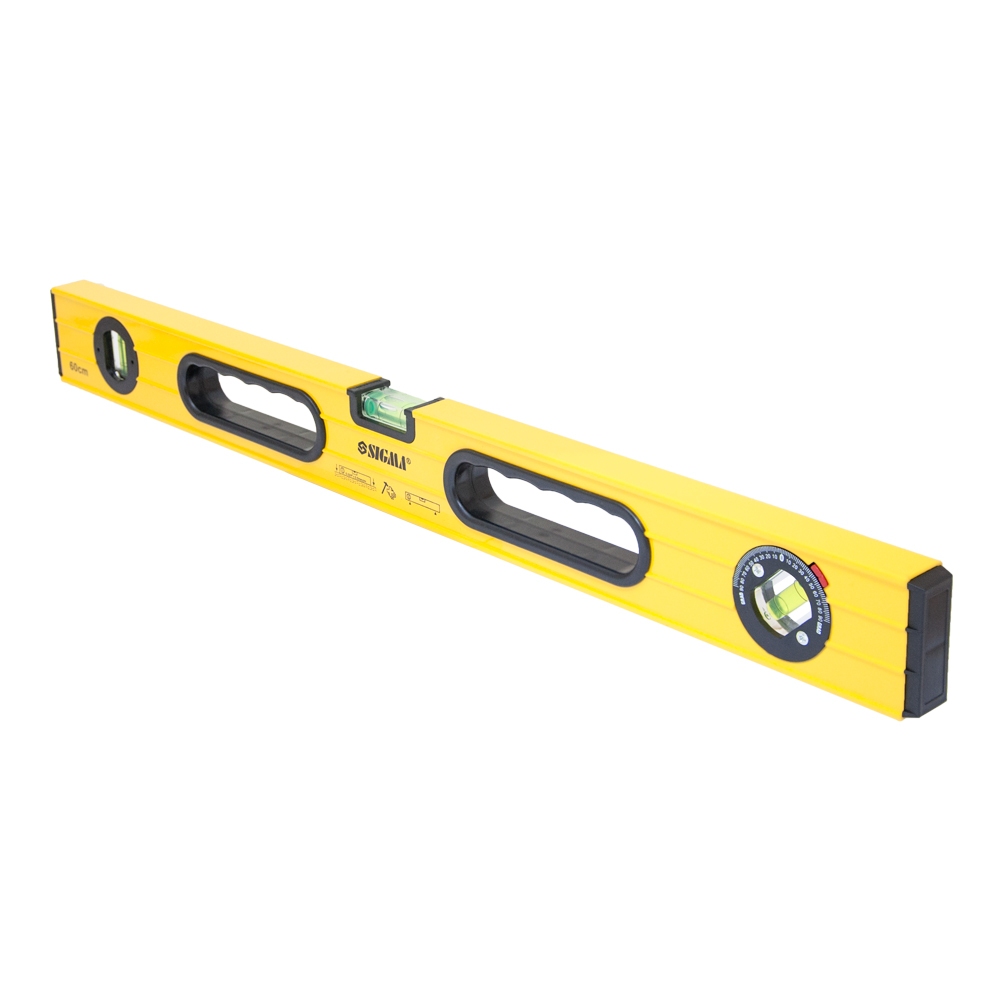 Рівень Sigma з поворотною капсулою, 2 рукоятки 60 см