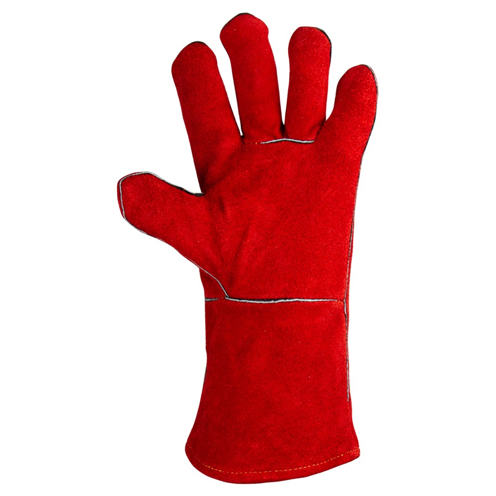 Рукавички краги Sigma зварника р10.5, клас ВС, довжина 35 см (червоні)