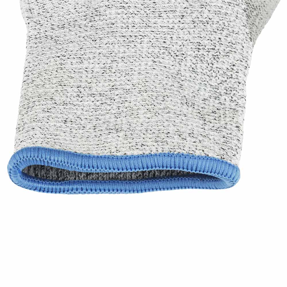 Перчатки Sigma трикотажные Антипорез с частичным ПУ покрытием р10 (серый-манжет) КРАТНО 12 парам