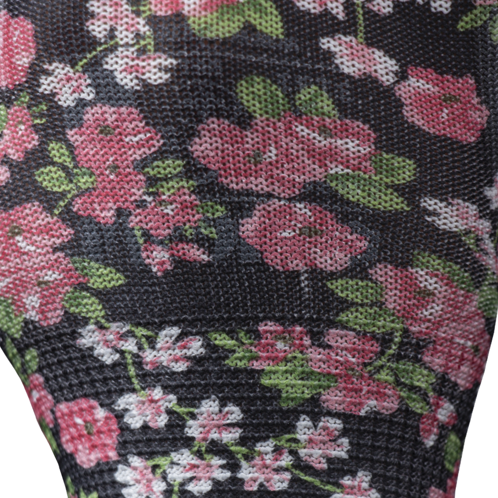 Рукавички Sigma трикотажні з частковим ПУ покриттям р7 (чорні, манжет)