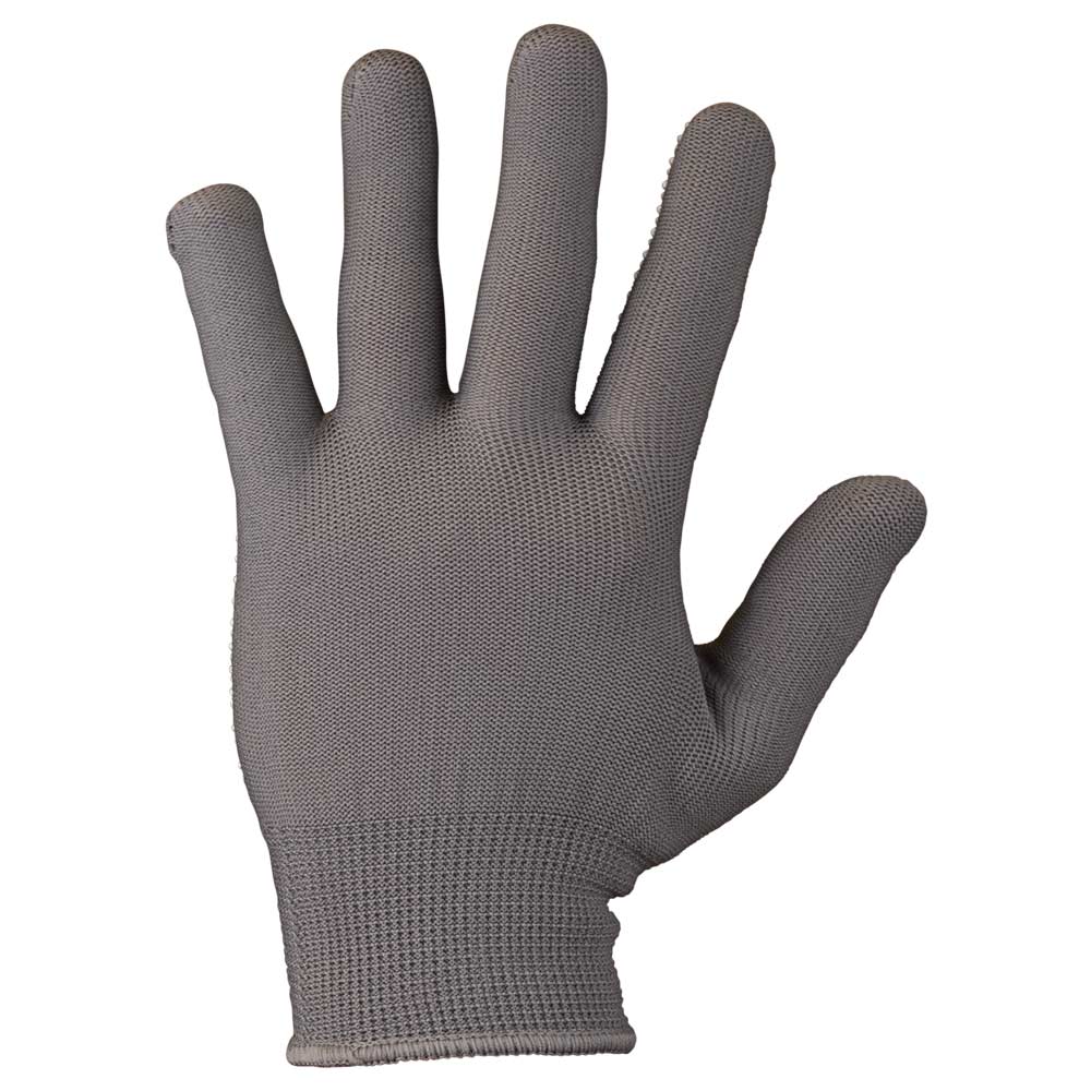 Рукавички Sigma трикотажні з точковим ПВХ покриттям р8 Мікроточка (сірі)