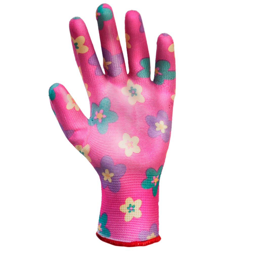 Рукавички Sigma з ПУ покриттям р7 (червоні, манжет)