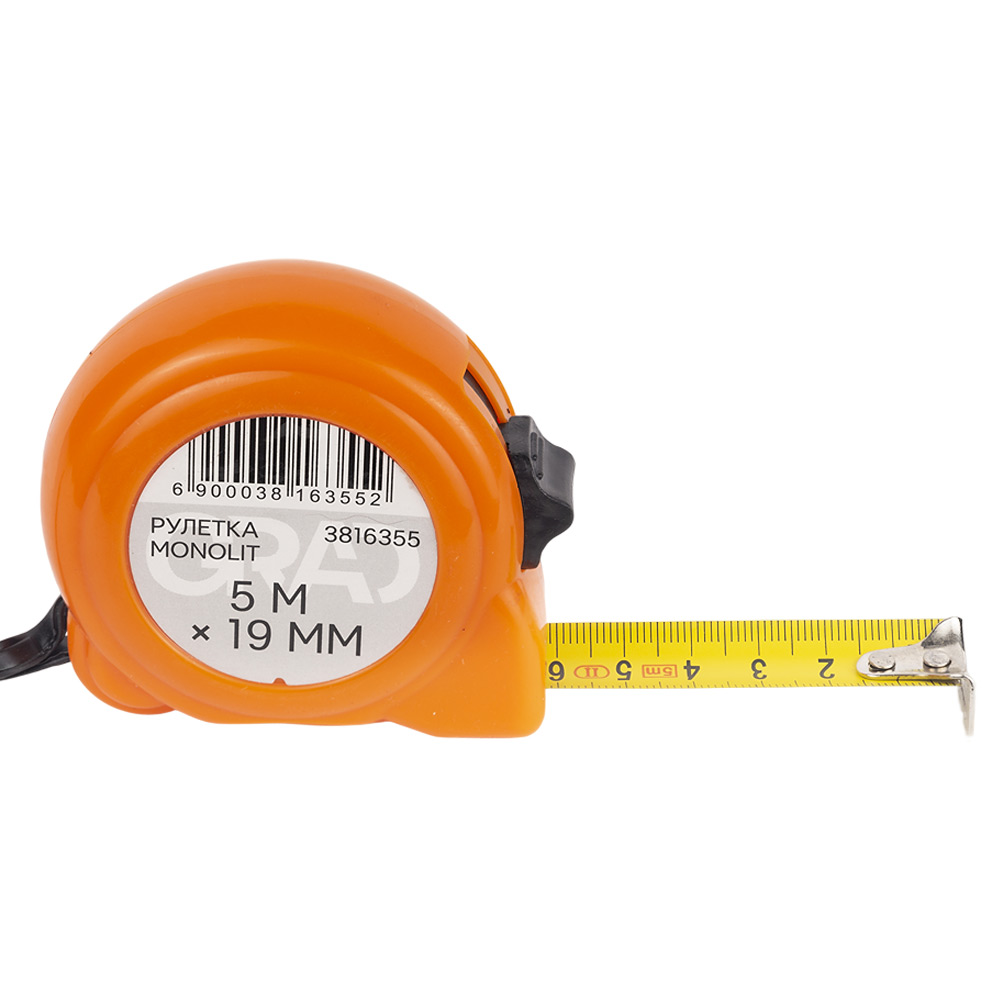 Рулетка Grad Monolit 5 м х 19 мм