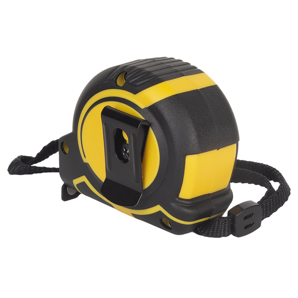 Рулетка Sigma ClickLock магнітна обгумована нейлонове покриття автостоп 3 м х 16 мм