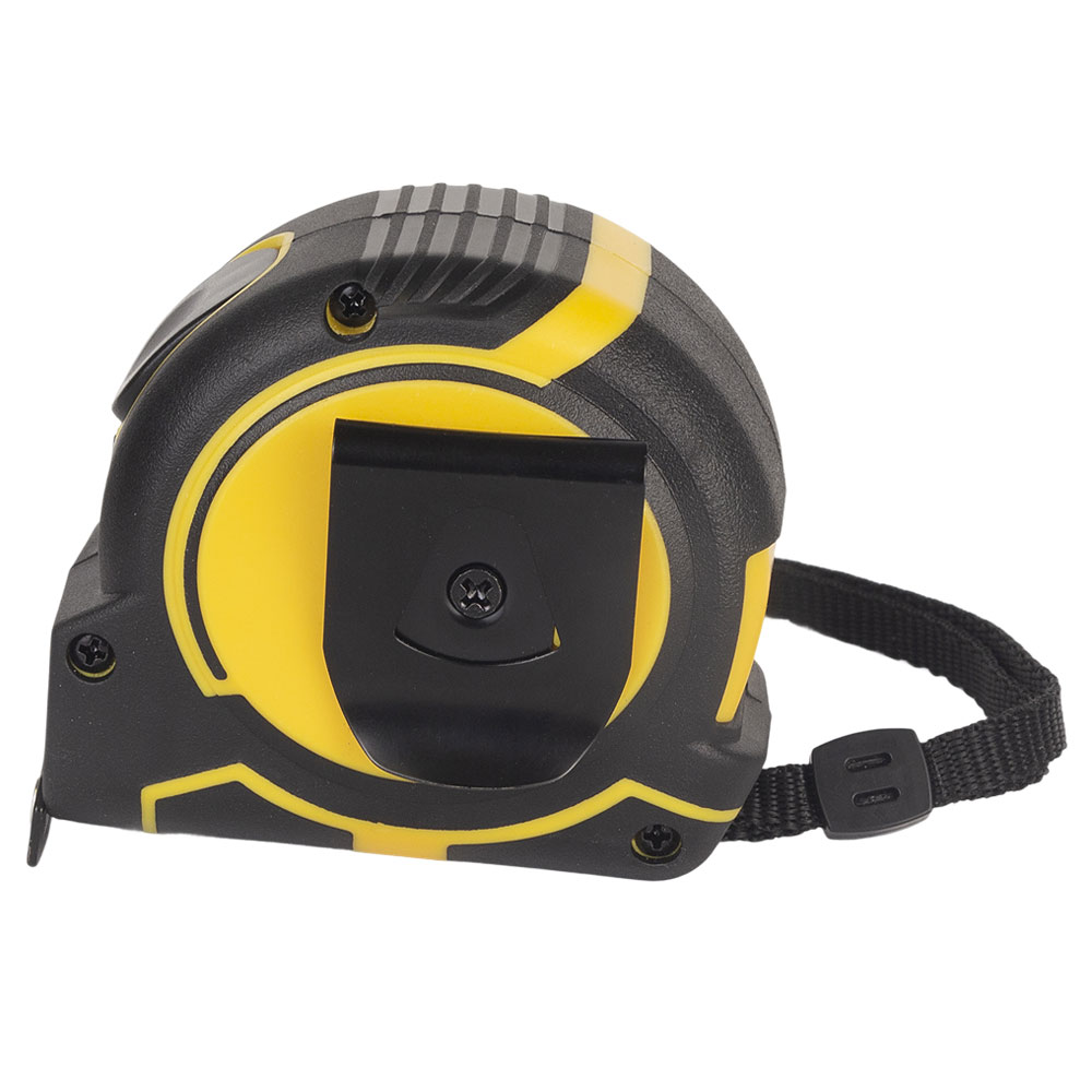 Рулетка Sigma ClickLock магнітна обгумована нейлонове покриття автостоп 5 м х 25 мм