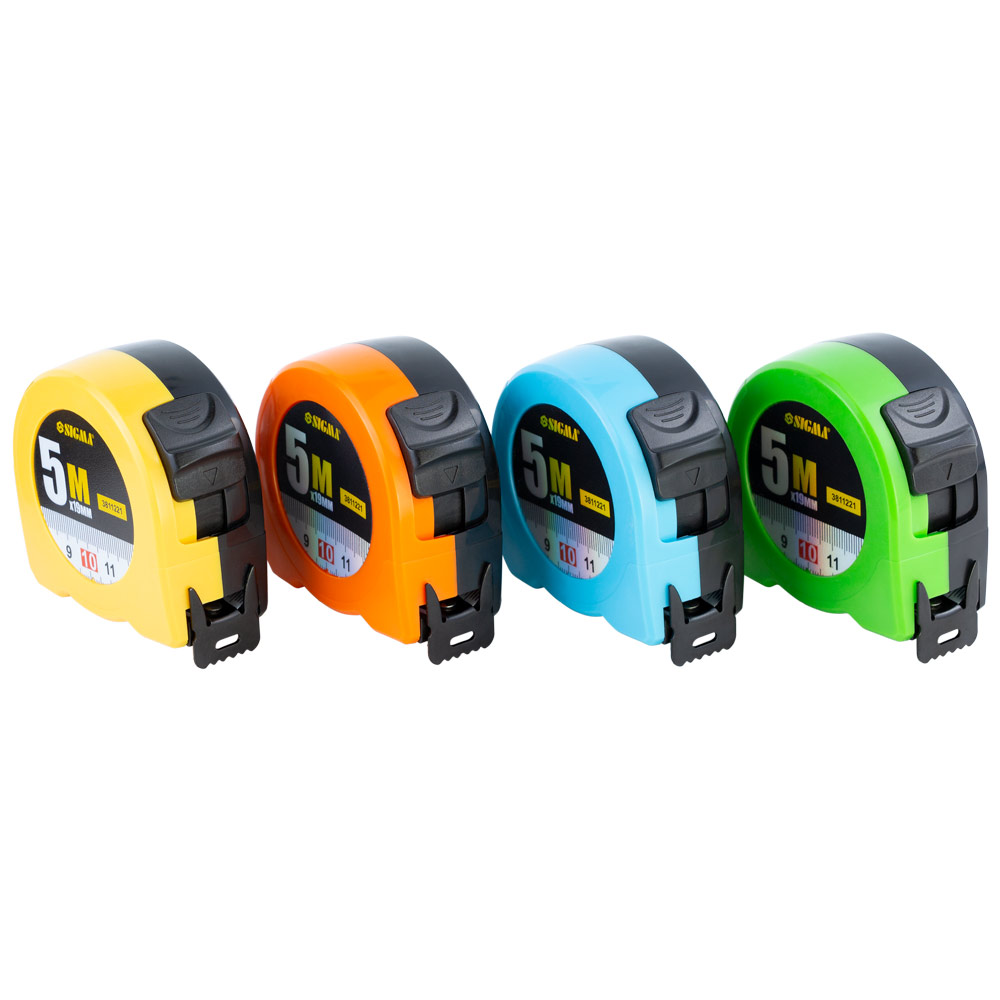 Рулетка Sigma Color 5 м х 19 мм
