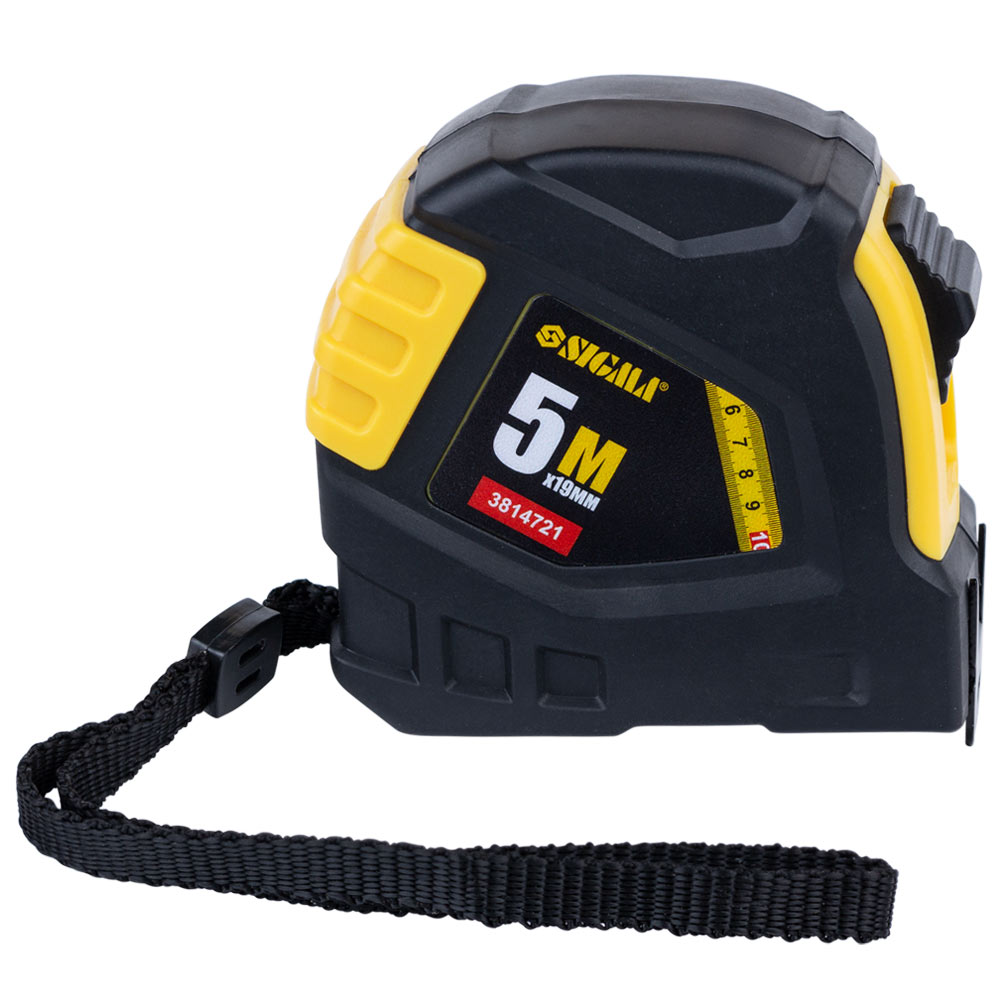 Рулетка Sigma обгумована 5 м х 19 мм