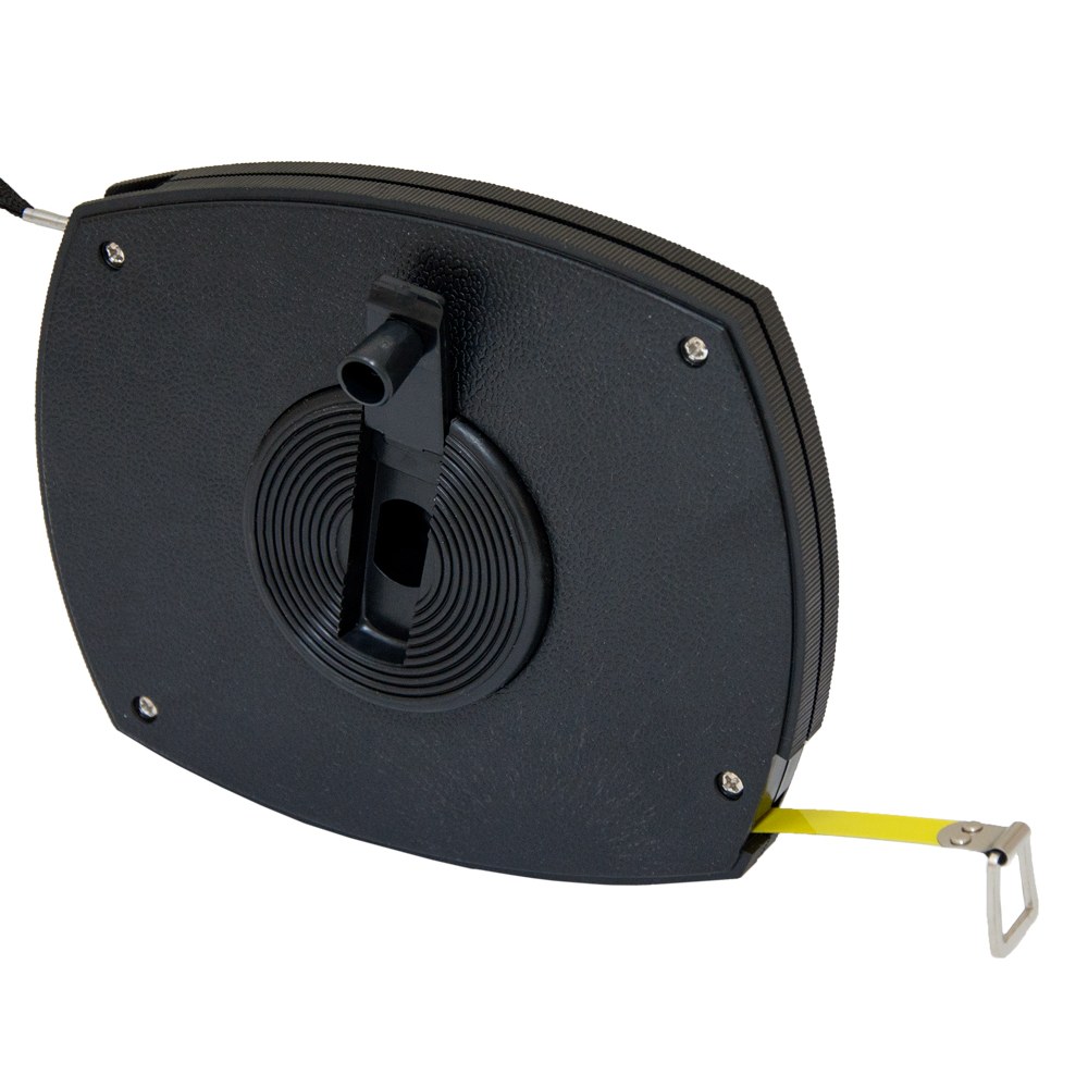 Рулетка Sigma сталева стрічка 50 м х 10 мм (чорна)