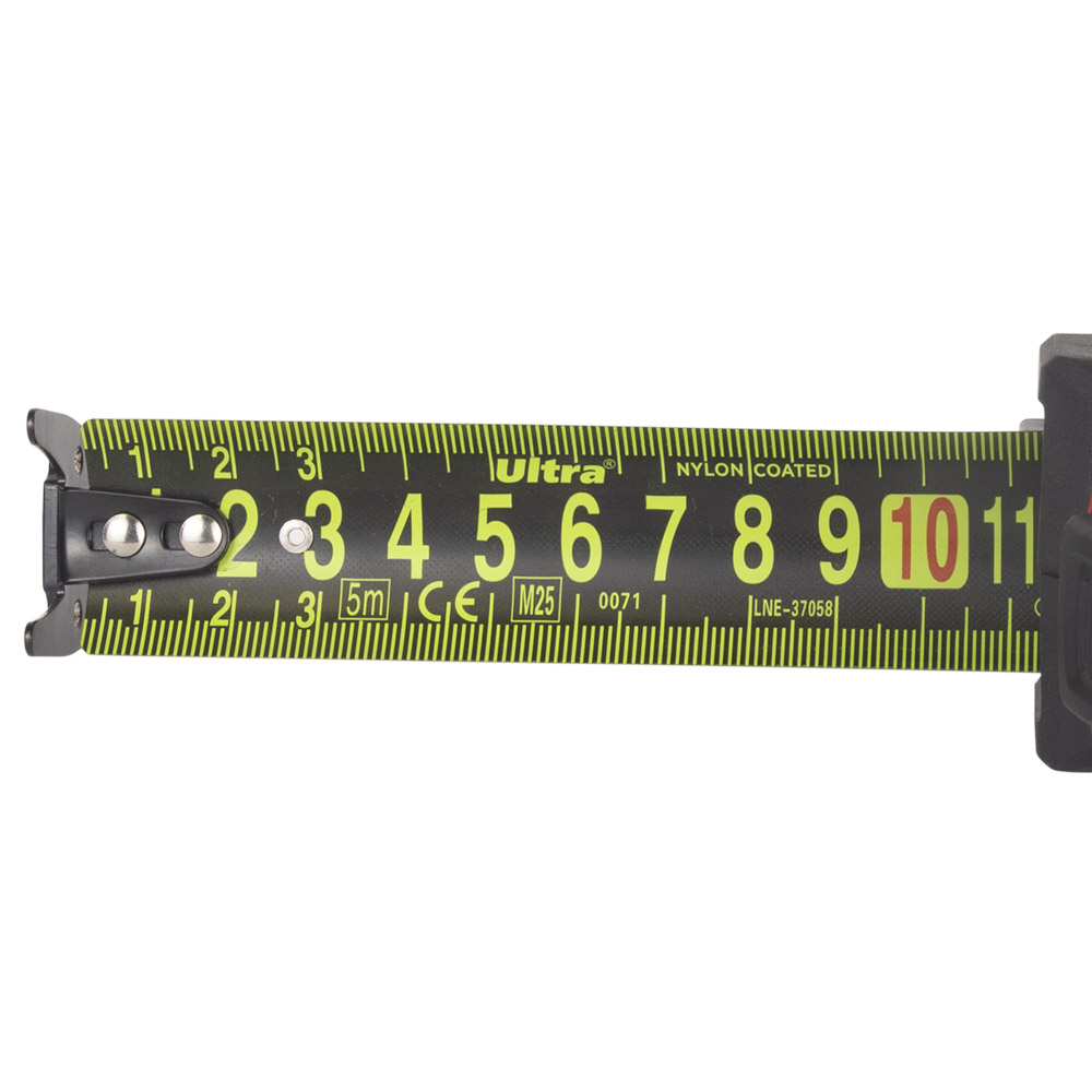 Рулетка Ultra QuickTape магнітна обгумована нейлонове покриття двостороннє полотно/зачіп автостоп 5 м х 32 мм