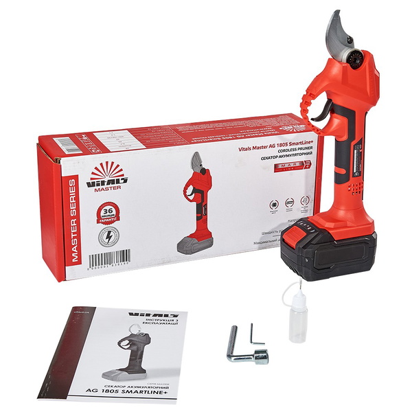 Секатор аккумуляторный Vitals Master AG 1805 SmartLine+ (без аккумулятора и ЗУ)