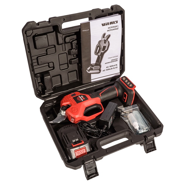 Секатор акумуляторний Vitals Master AG 1830cdk BL Kit