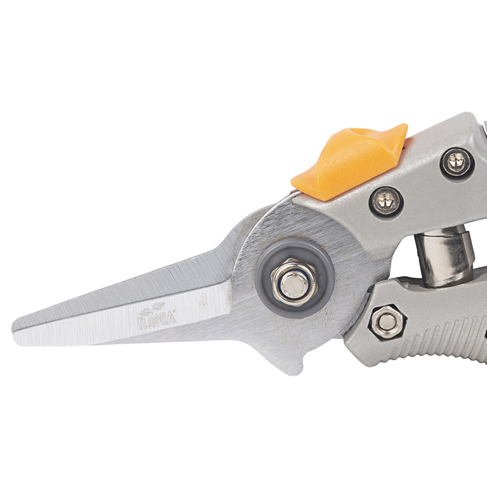 Секатор Flora для квітів 200 мм алюмінієві ручки