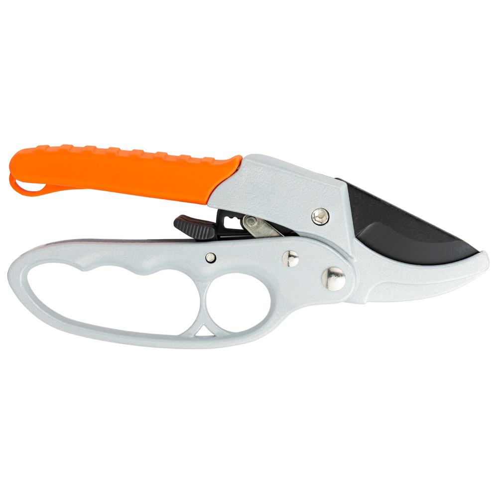 Секатор Flora з храповим механізмом 200 мм