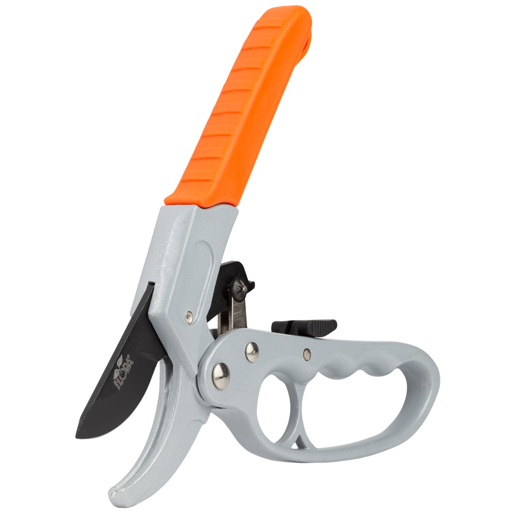 Секатор Flora з храповим механізмом 200 мм