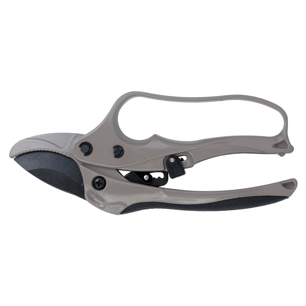 Секатор Flora з храповим механізмом 205 мм нержавіюча сталь