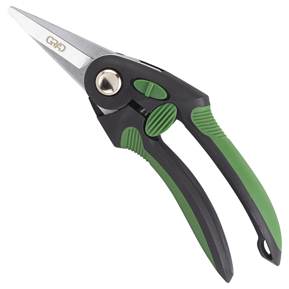 Секатор Grad для квітів 225 мм регулятор розкриття