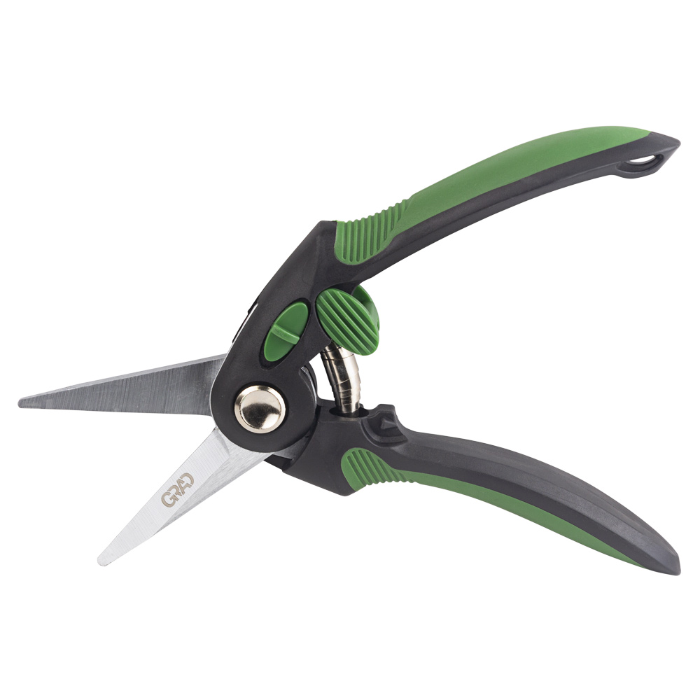 Секатор Grad для квітів 225 мм регулятор розкриття