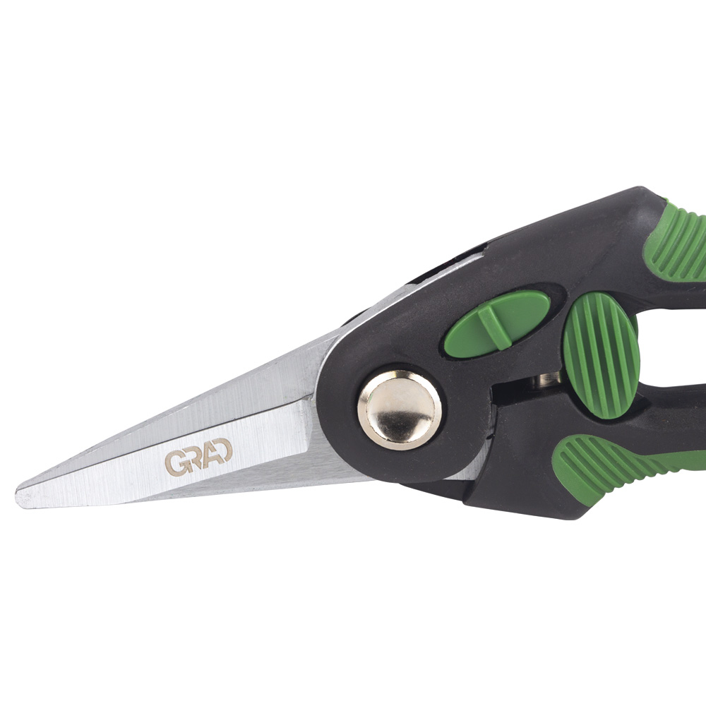Секатор Grad для квітів 225 мм регулятор розкриття