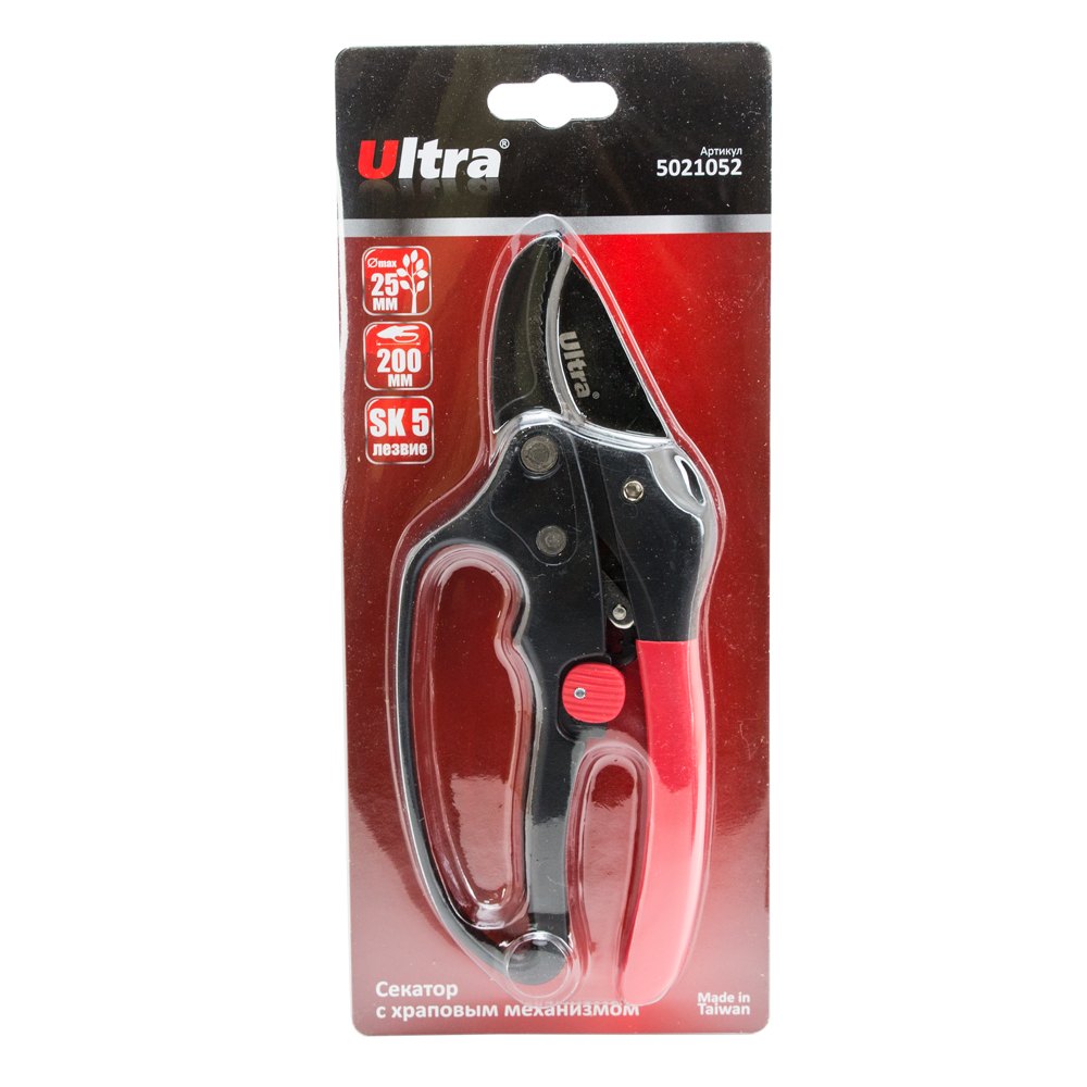 Секатор Ultra з храповим механізмом 200 мм SK5