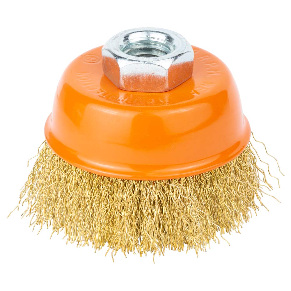 Щітка дротяна Grad чашоподібна Ø65 мм М14 х 2 мм (латунована)