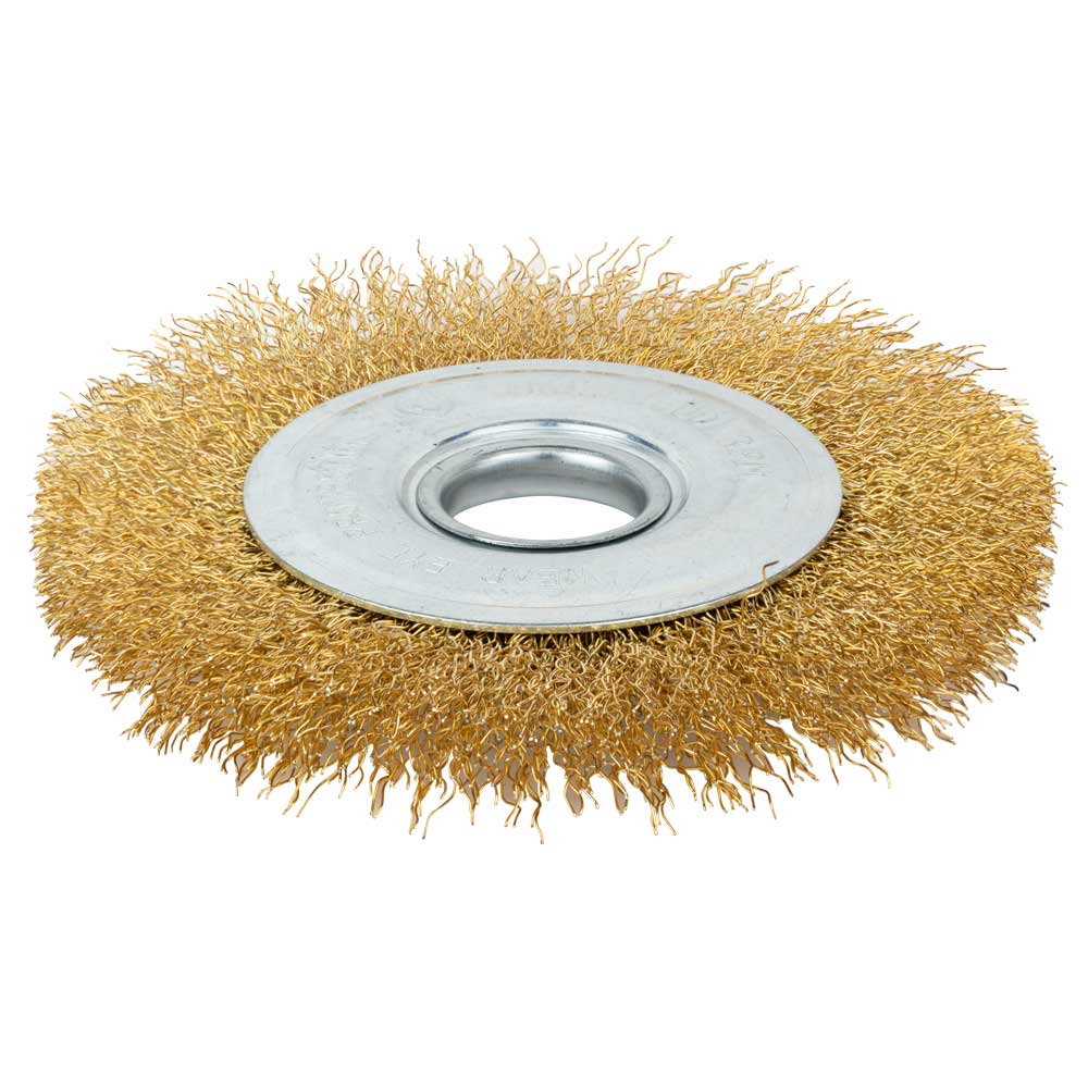Щітка дротяна Grad дископодібна Ø115 мм Ø22.2 мм (латуньована)
