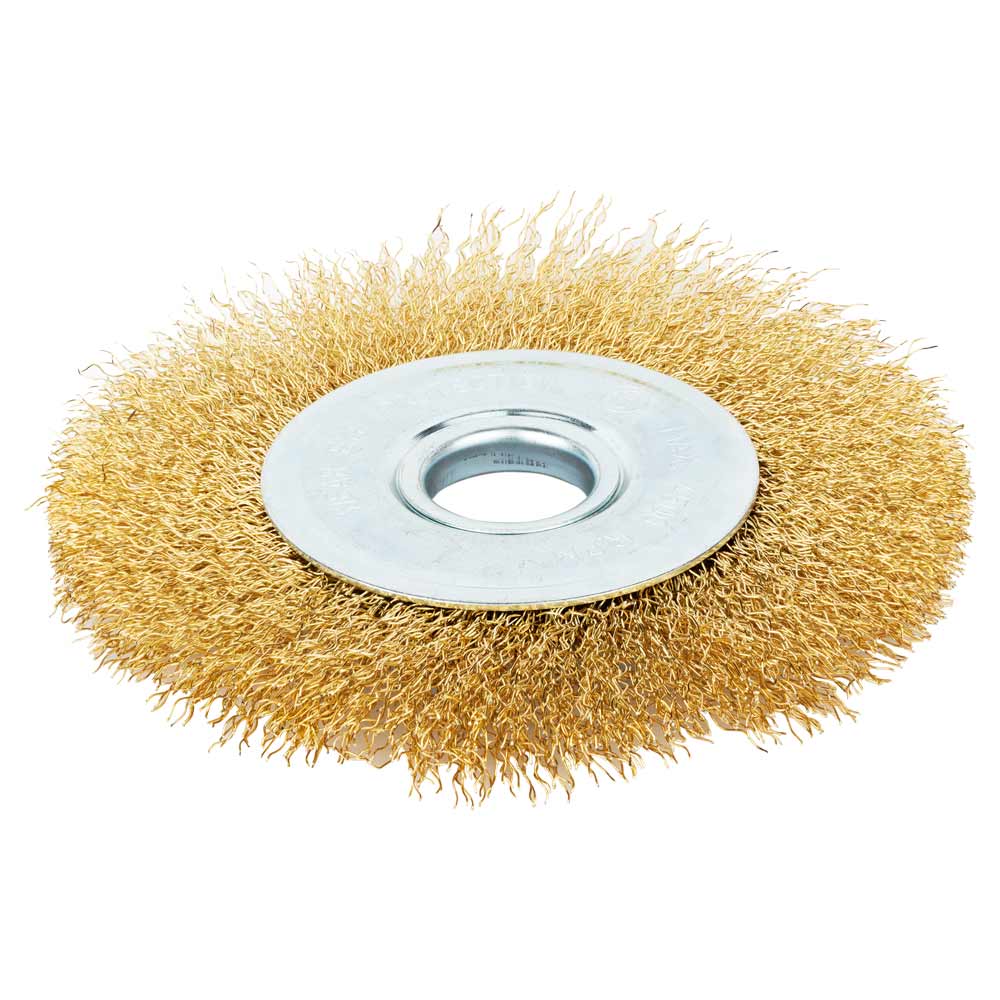 Щітка дротяна Grad дископодібна Ø125 мм Ø22.2 мм (латунована)
