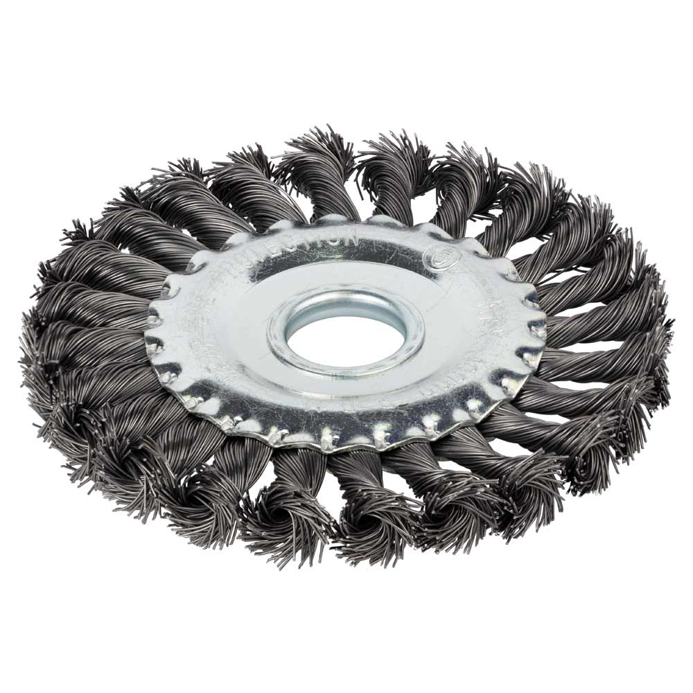 Щітка дротяна Grad дископодібна Ø125 мм Ø22.2 мм (сталева кручена)