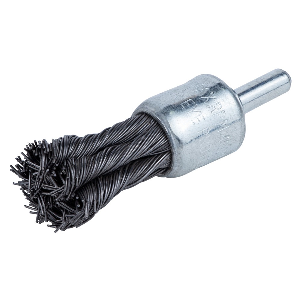 Щітка дротяна Sigma чашоподібна Ø17 мм хвостовик Ø6 мм (сталева кручена)