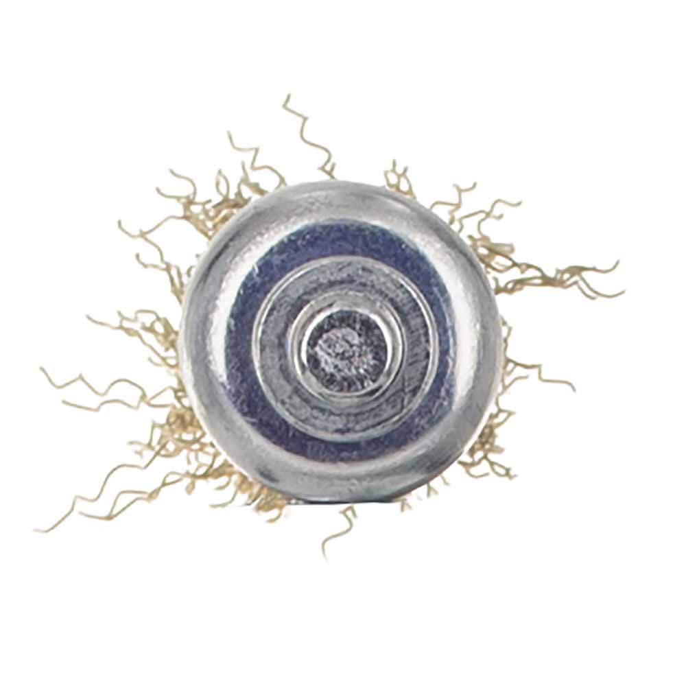 Щітка дротяна Sigma конусоподібна Ø17 мм хвостовик Ø6 мм (латуньованна)