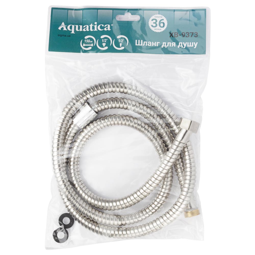 Шланг для душу Aquatica 1/2" SS з підшипником 150 см
