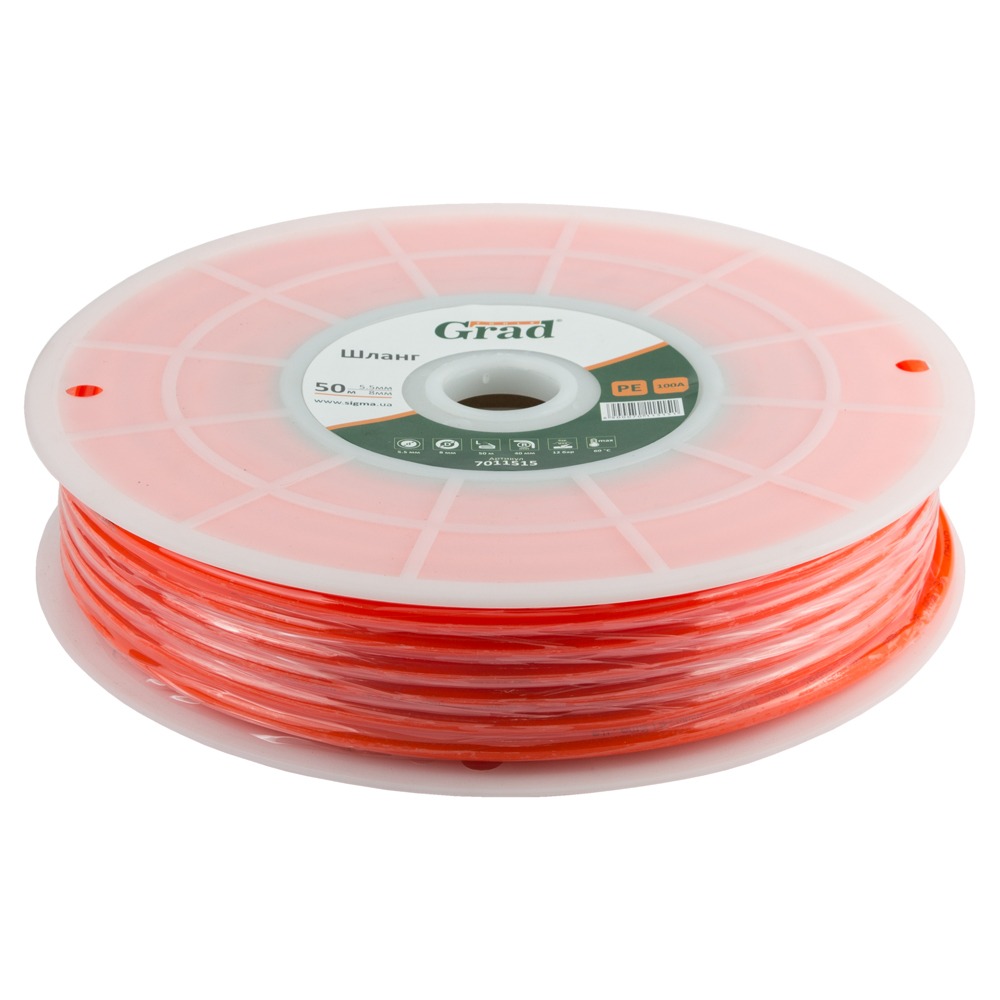 Шланг Grad в бухте полиэтиленовый (PE) 50 м 5.5 х 8 мм