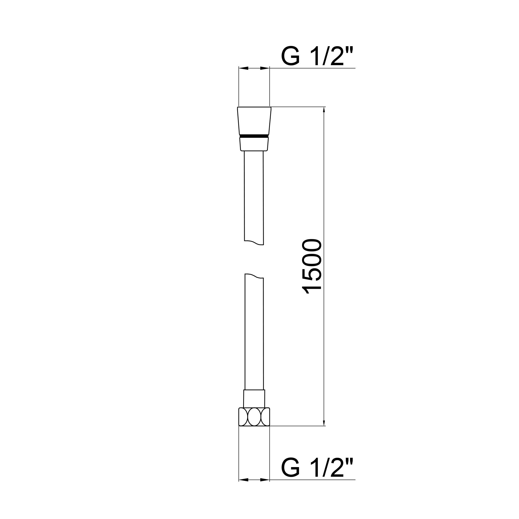 Шланг Lidz Niagara 30 1,5 м Nickel (LDNIA30NKS28541)