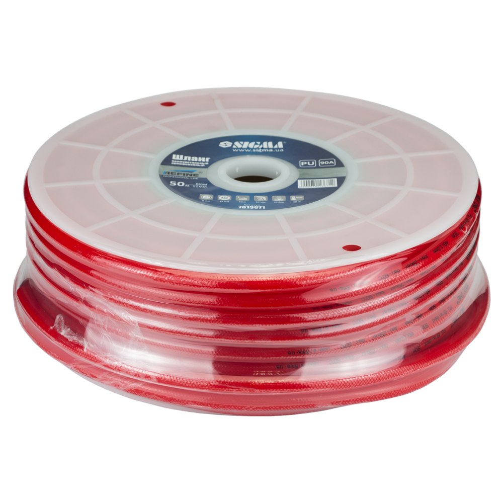 Шланг Sigma Refine в бухте полиуретановый (PU) армированный 50 м 5.0 х 8 мм