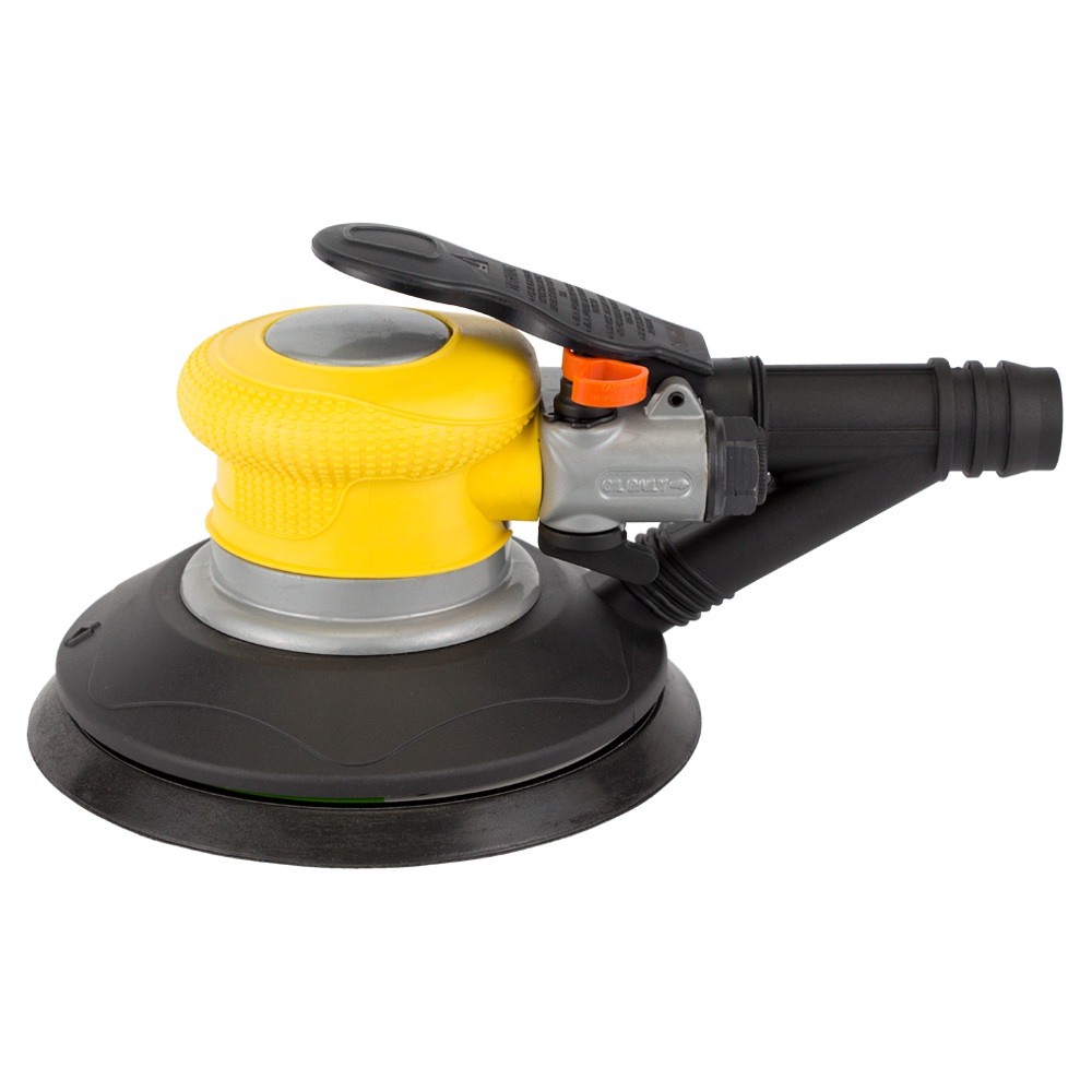 Шліфмашинка Sigma орбітальна пневматична з пилозбірником литий корпус 125 мм