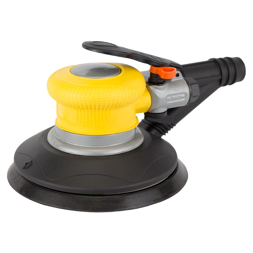 Шліфмашинка Sigma орбітальна пневматична з пилозбірником литий корпус 125 мм