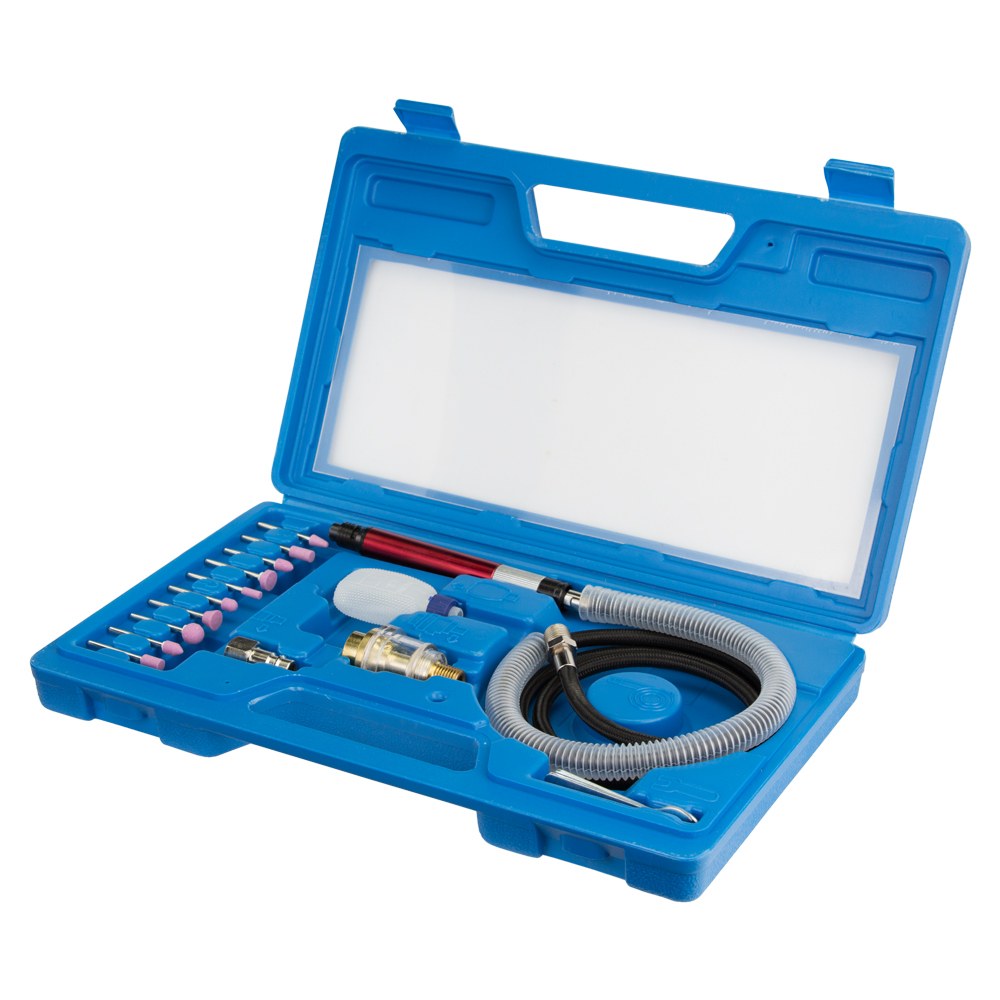 Шліфмашинка Sigma пряма пневматична з аксесуарами в кейсі 54000 об/хв