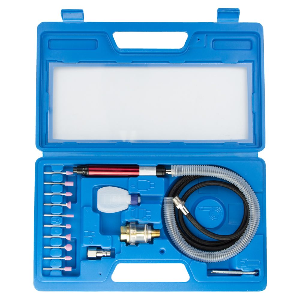 Шліфмашинка Sigma пряма пневматична з аксесуарами в кейсі 54000 об/хв