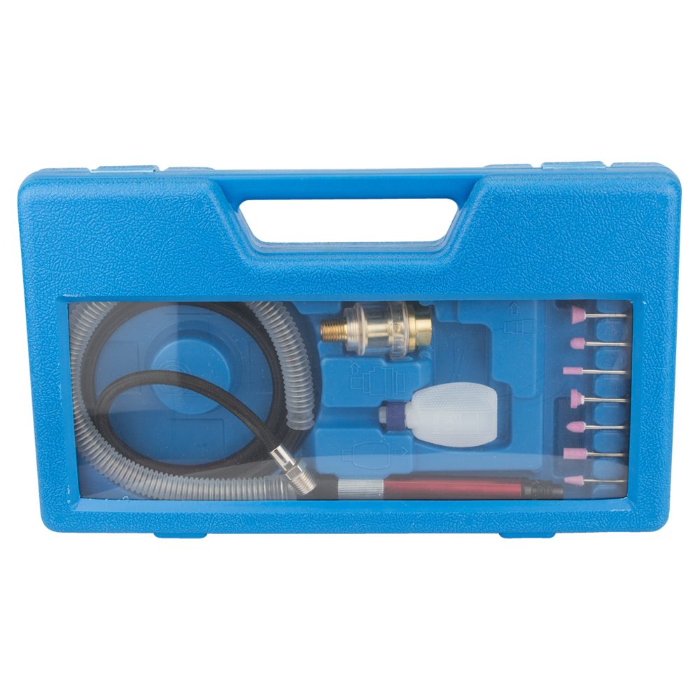 Шліфмашинка Sigma пряма пневматична з аксесуарами в кейсі 54000 об/хв