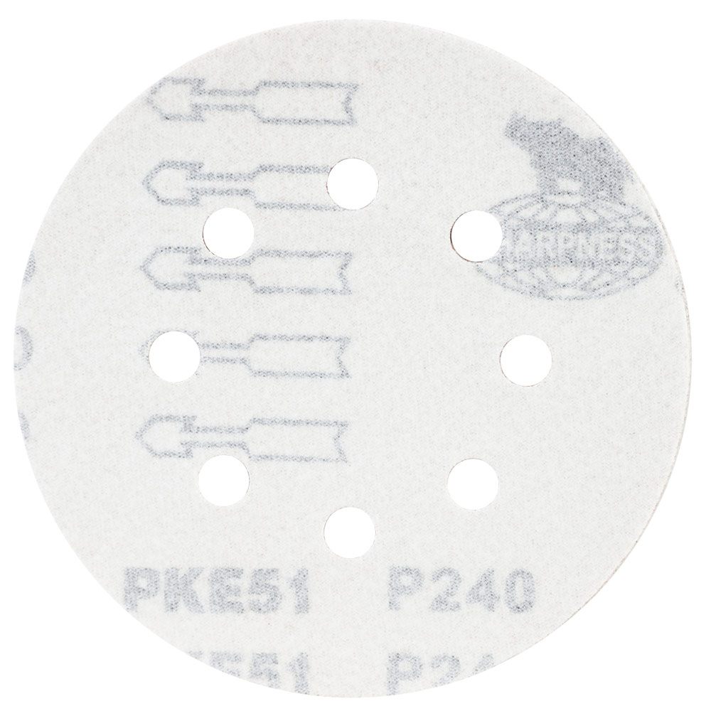 Шлифовальный круг Sigma 8 отверстий Ø125 мм P240 (10 шт)