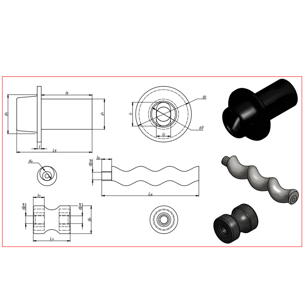 Шнек в сборе Dongyin для 777211, 778211 (нержавеющая сталь) до 01.06.2017