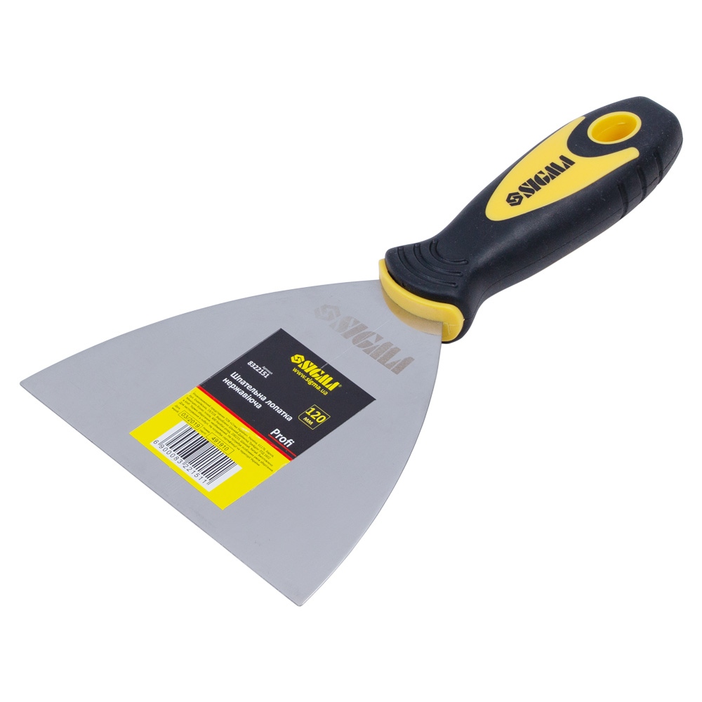 Шпательная лопатка Sigma нержавеющая Profi 120 мм